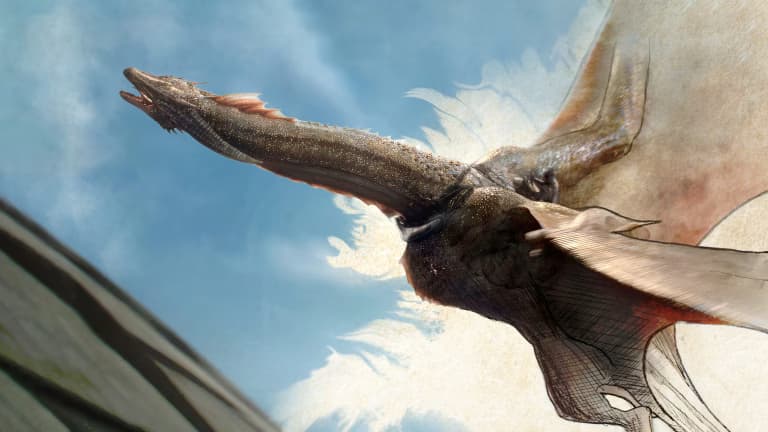 Dragón de 8 metros y 13 kilos sobrevoló Londres para promocionar serie de HBO