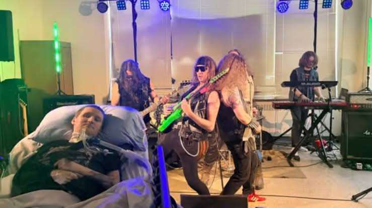 Hospital canadiense llevó concierto de heavy metal a paciente terminal