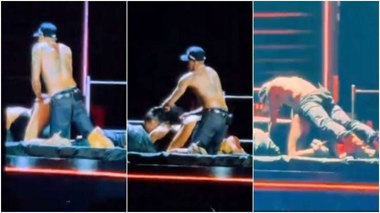 Chris Brown simula escena sexual en el escenario: “Esta gira está descontrolada”